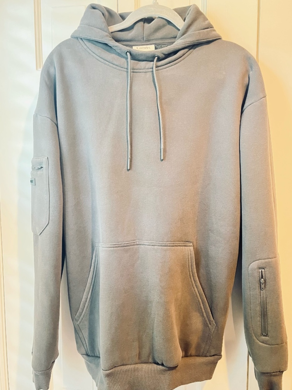 Comfrt Airplane Mode Hoodie, Medium, Steel Grey